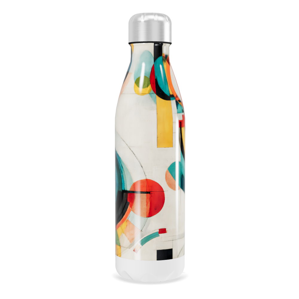 Garrafa Inox - Estampa Colorida Abstrata