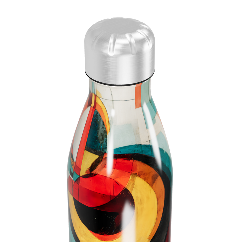 Garrafa Inox - Estampa Colorida Abstrata
