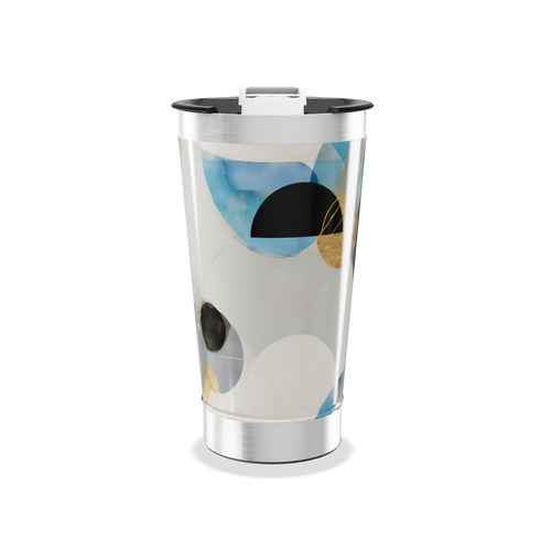 Copo Térmico - Estampa Abstrata Colorida