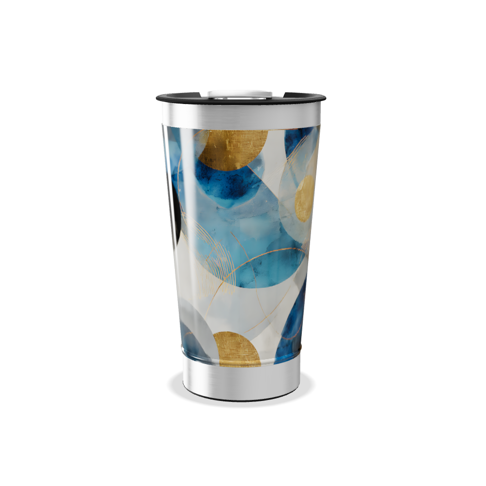 Copo Térmico - Estampa Abstrata Colorida