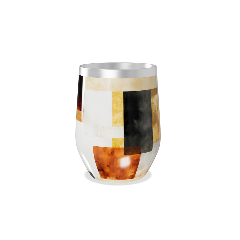 Copo Térmico Slim - Estampa Geométrica Colorida