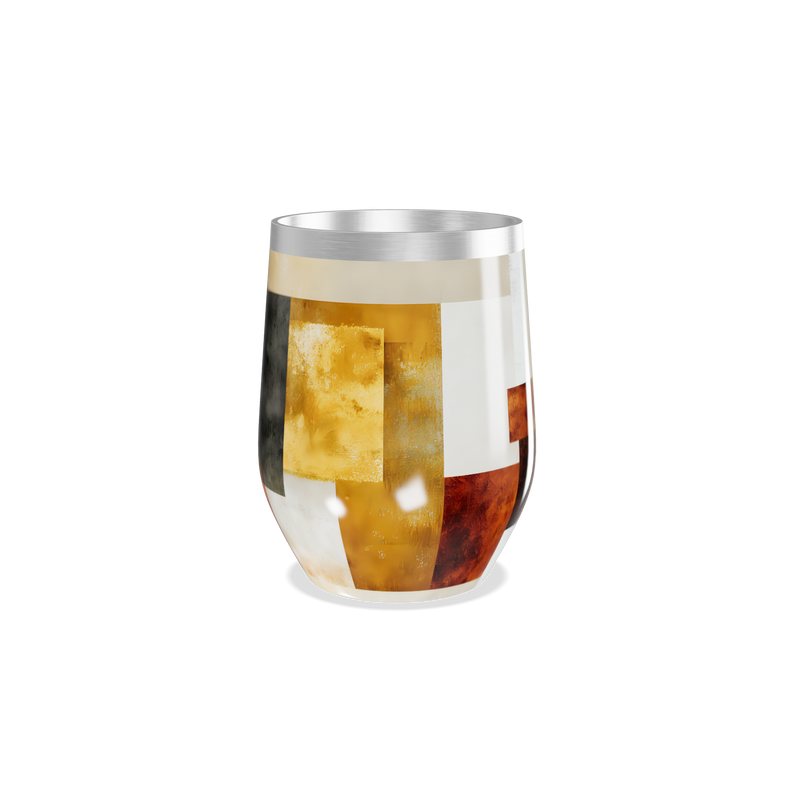 Copo Térmico Slim - Estampa Geométrica Colorida