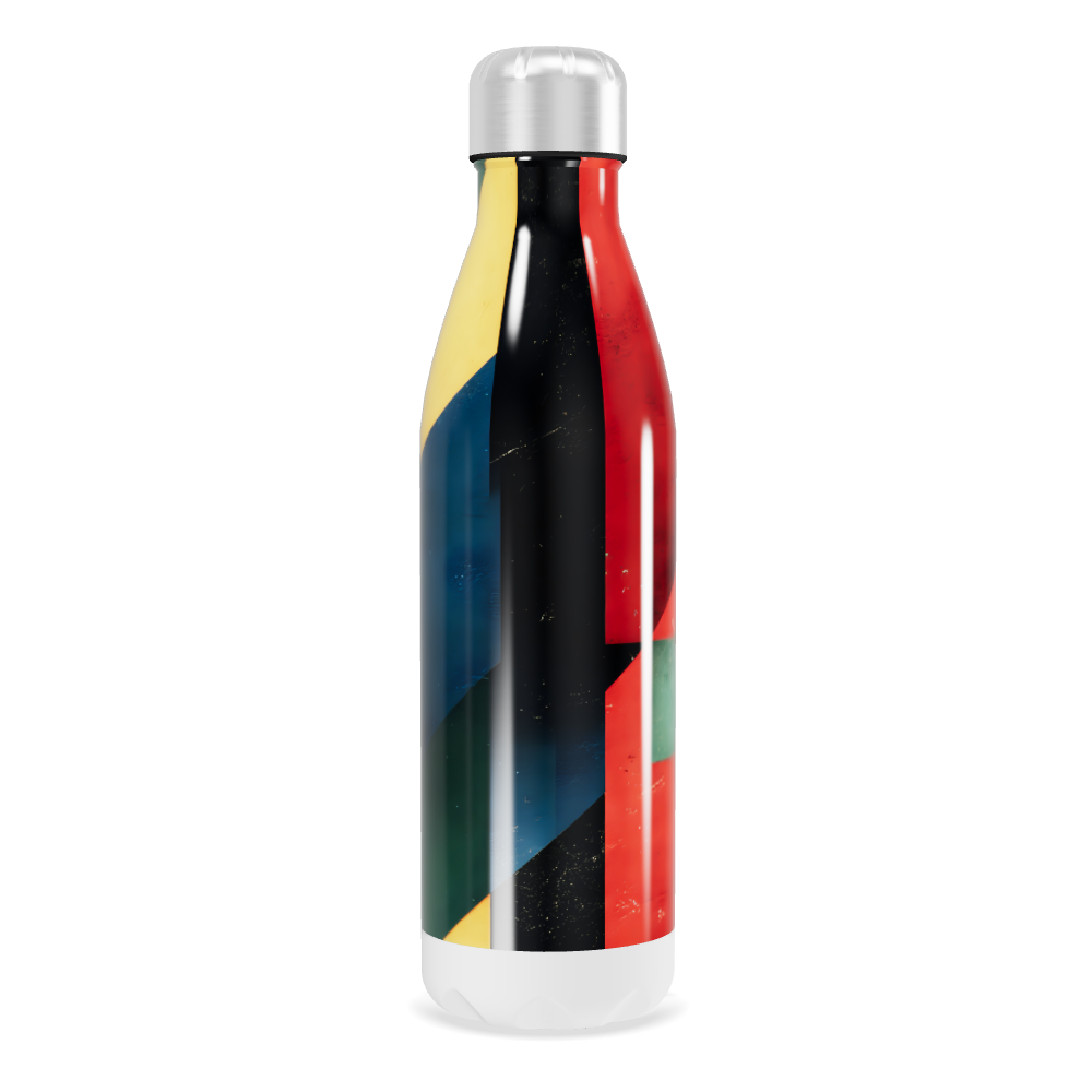 Garrafa Inox - Estampa Geométrica Colorida