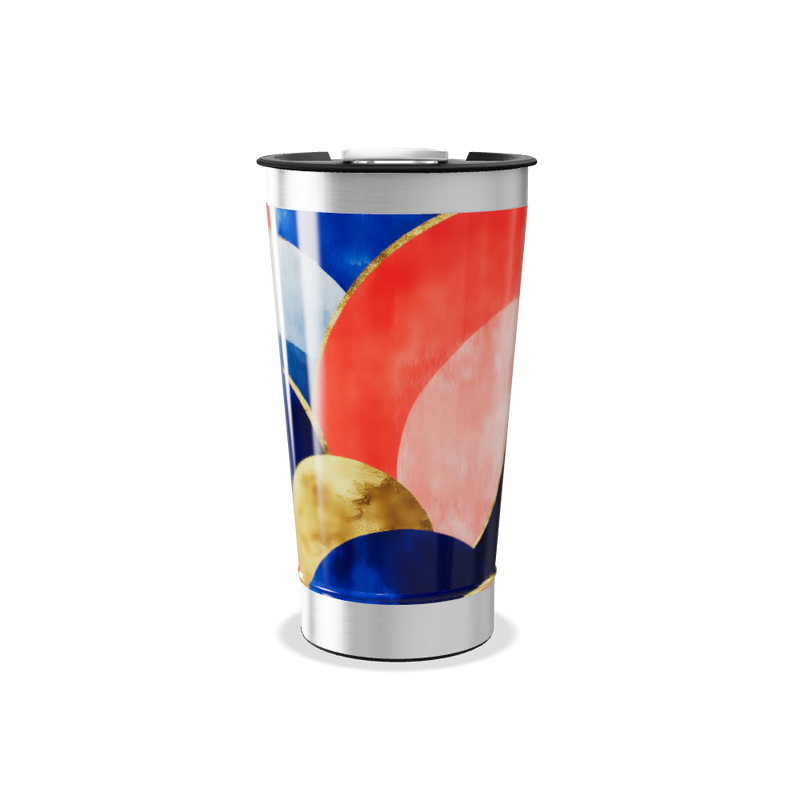 Copo Térmico - Estampa Colorida Aço Inox