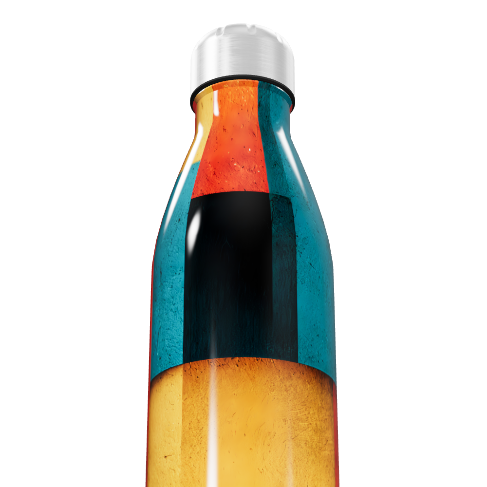 Garrafa Inox Estampada Colorida 500ml