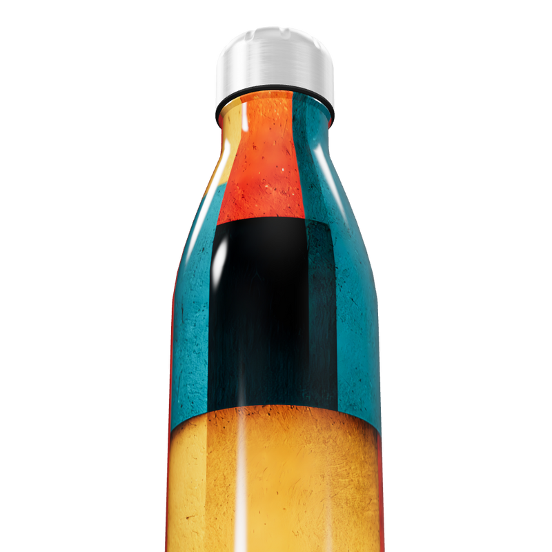 Garrafa Inox Estampada Colorida 500ml