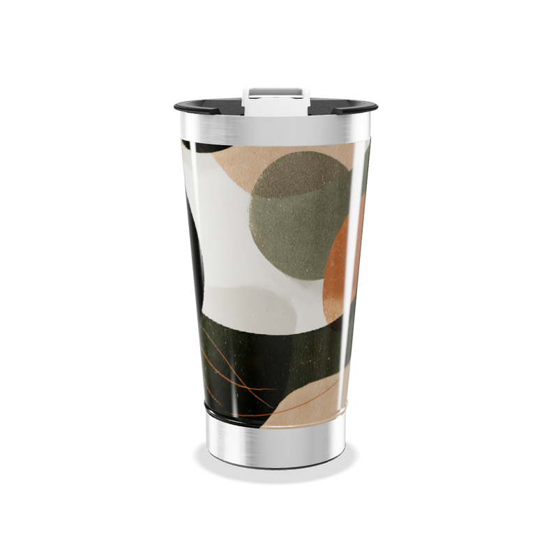 Copo Térmico - Design Geométrico Colorido