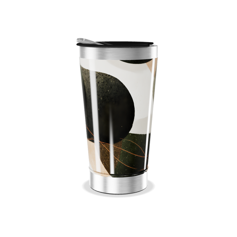 Copo Térmico - Design Geométrico Colorido