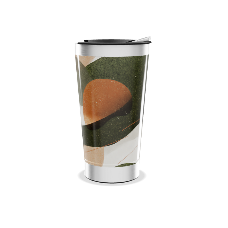 Copo Térmico - Design Geométrico Colorido