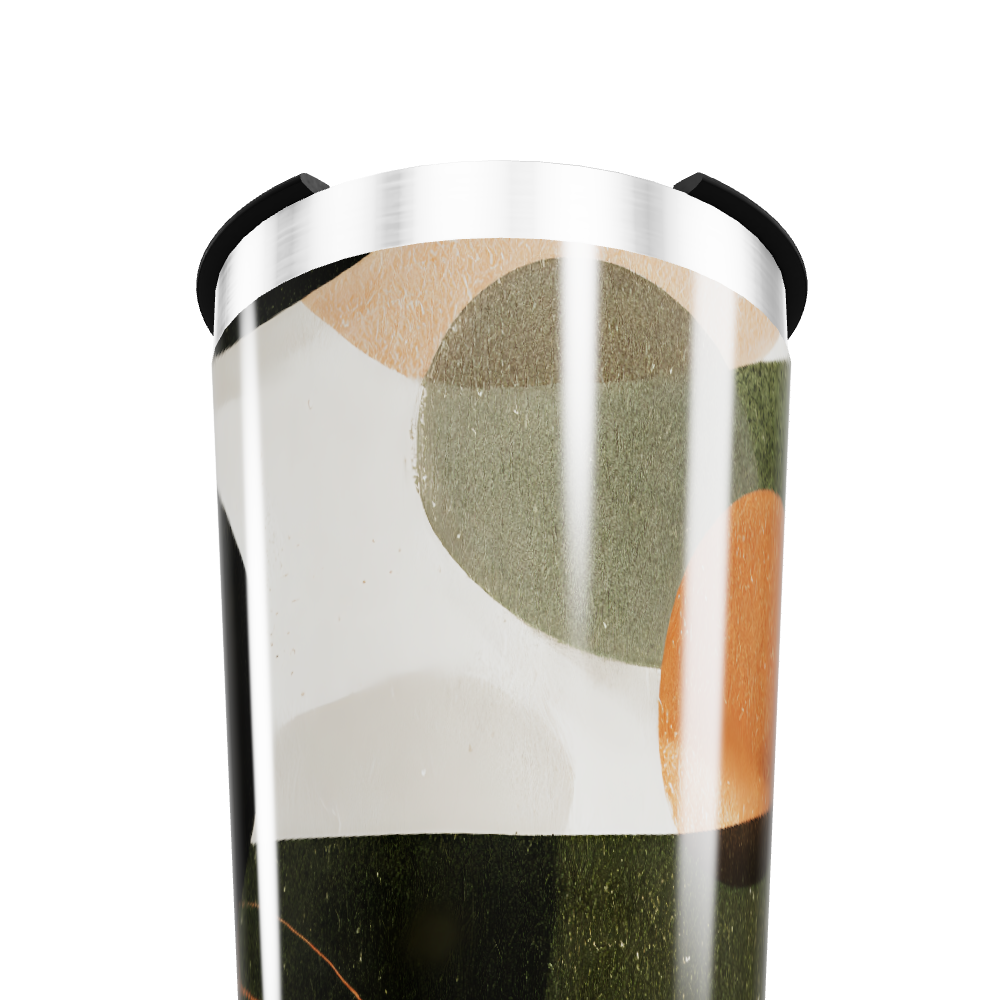 Copo Térmico - Design Geométrico Colorido