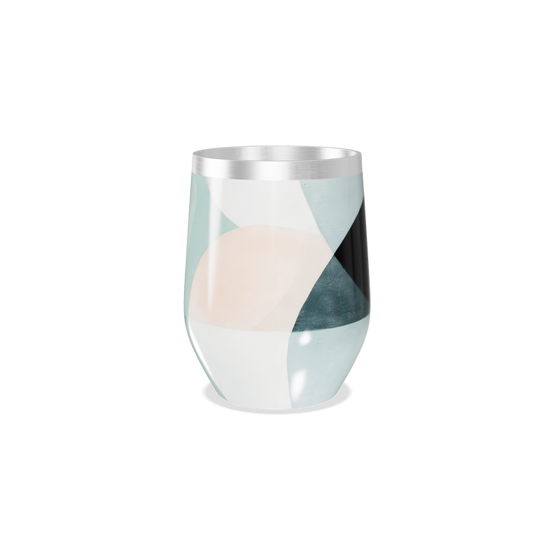 Copo Térmico Slim - Geométrico Azul Aço Inox