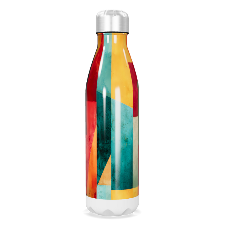 Garrafa Inox - Estampa Colorida Geométrica