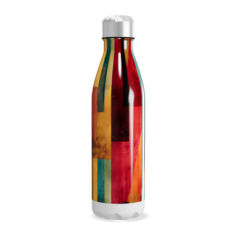 Garrafa Inox - Estampa Colorida Geométrica