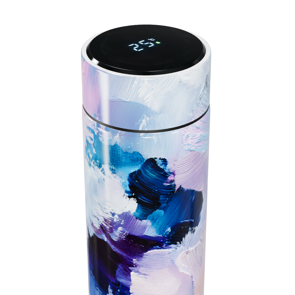 Garrafa Térmica Touch - Estampa Abstrata Colorida