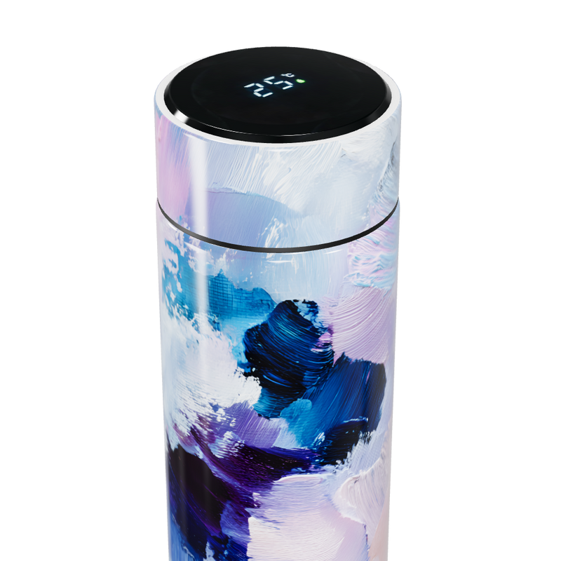 Garrafa Térmica Touch - Estampa Abstrata Colorida