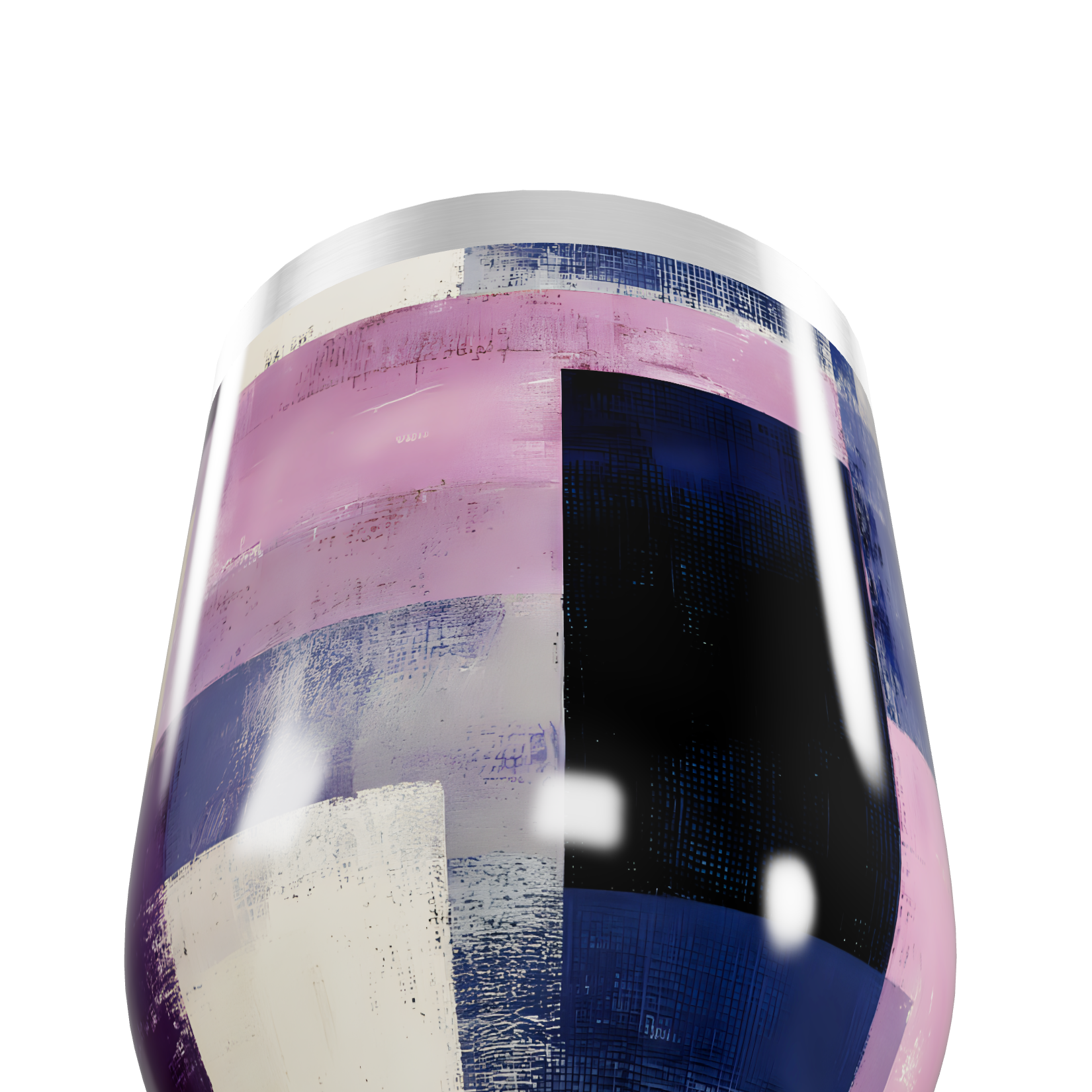 Copo Térmico Slim - Estampa Geométrica Colorida