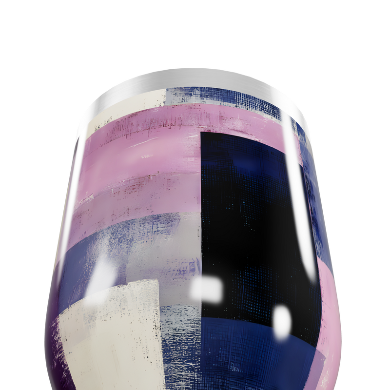 Copo Térmico Slim - Estampa Geométrica Colorida