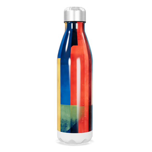 Garrafa Inox - Estampa Colorida Geométrica