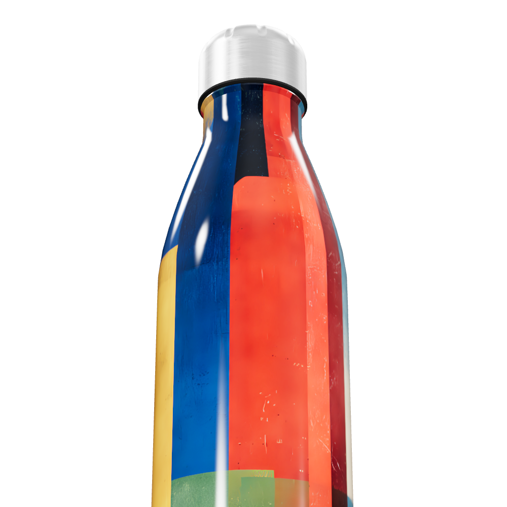 Garrafa Inox - Estampa Colorida Geométrica