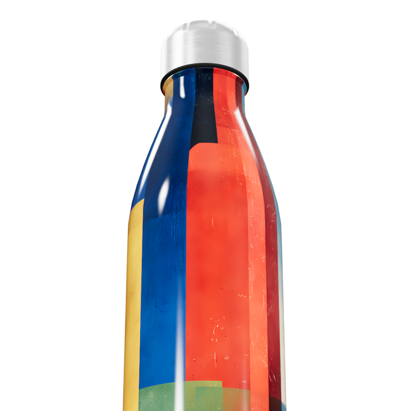 Garrafa Inox - Estampa Colorida Geométrica