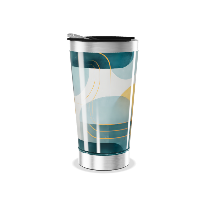 Copo Térmico - Estampa Geométrica Colorida