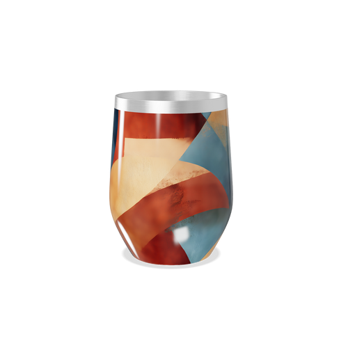 Copo Térmico Slim - Colorido Abstrato Aço Inox