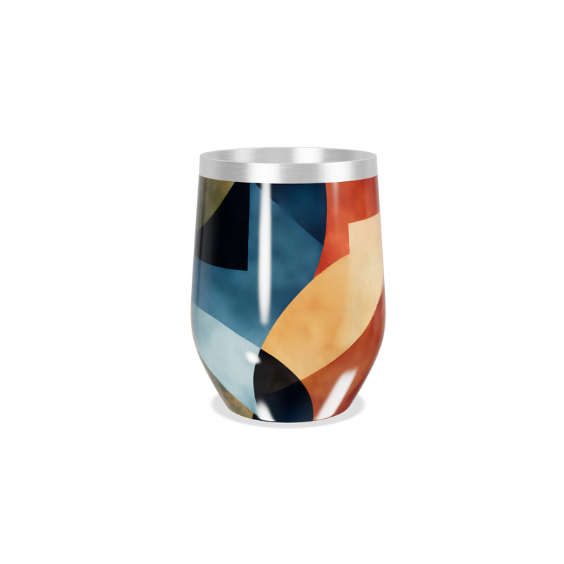 Copo Térmico Slim - Colorido Abstrato Aço Inox