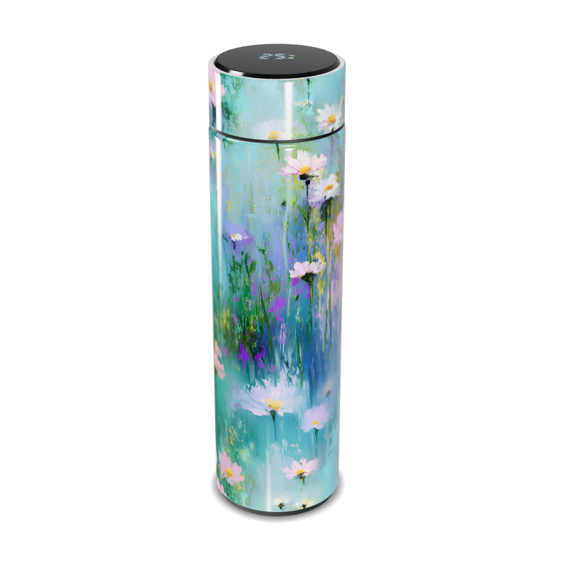 Garrafa Térmica Touch - Floral Azul