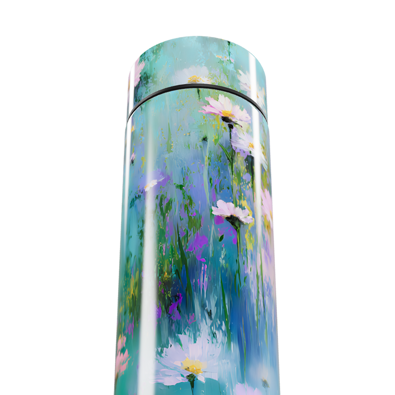 Garrafa Térmica Touch - Floral Azul