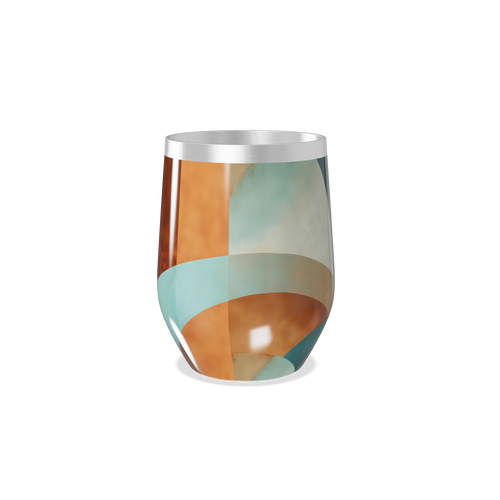 Copo Térmico Slim - Estampa Geométrica Colorida