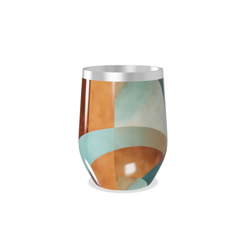 Copo Térmico Slim - Estampa Geométrica Colorida