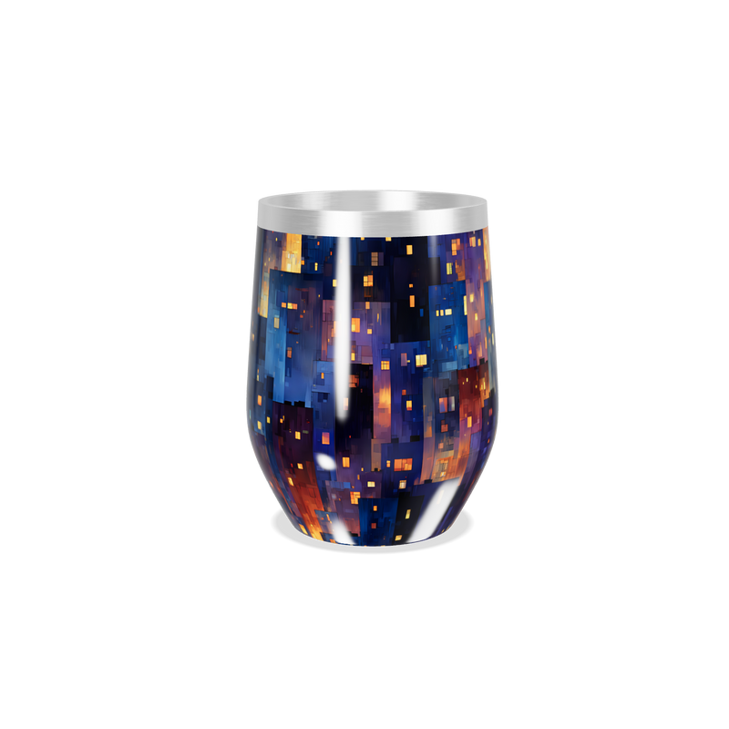 Copo Térmico Slim - Estampa Noturna Colorida
