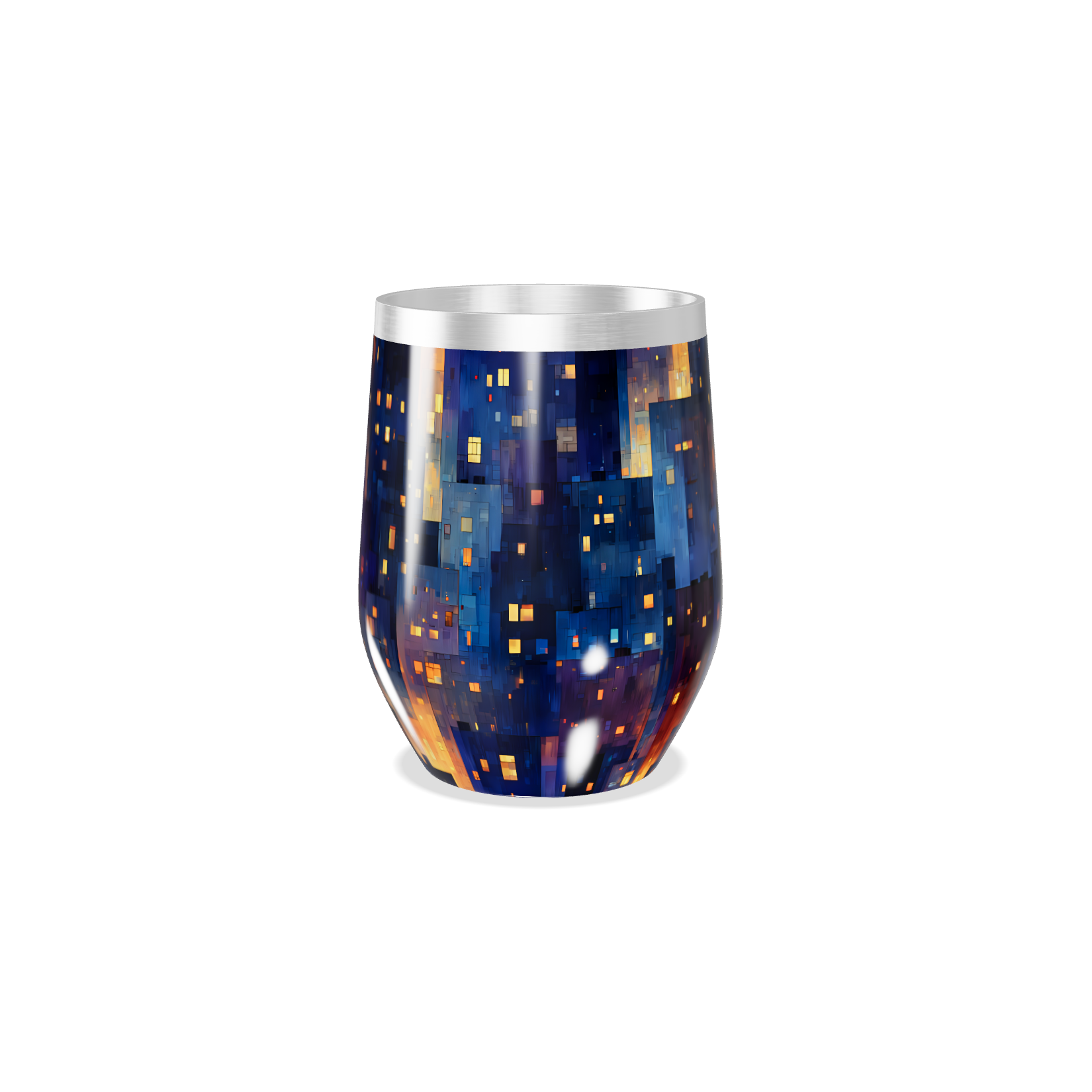 Copo Térmico Slim - Estampa Noturna Colorida