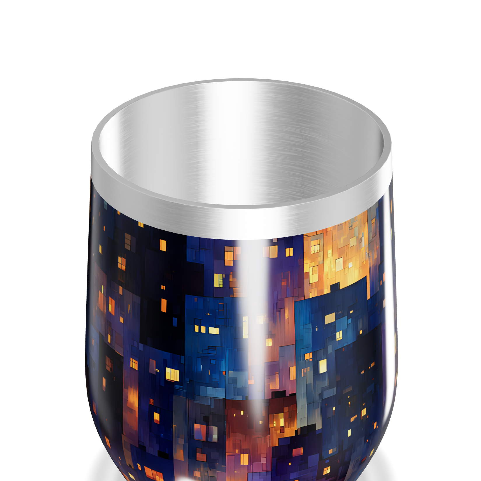 Copo Térmico Slim - Estampa Noturna Colorida