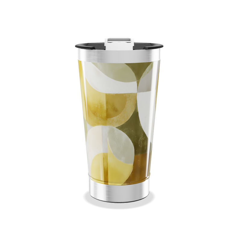 Copo Térmico - Estampa Abstrata Colorida