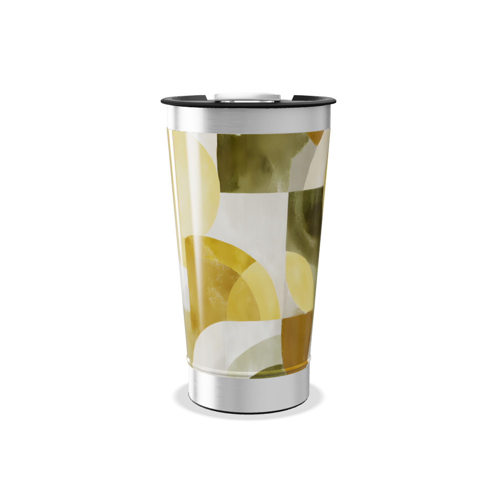 Copo Térmico - Estampa Abstrata Colorida