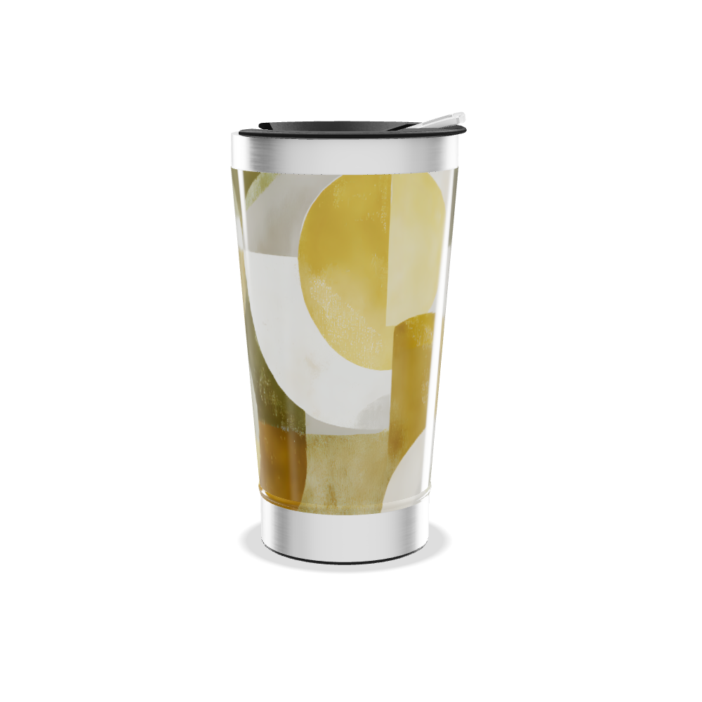 Copo Térmico - Estampa Abstrata Colorida