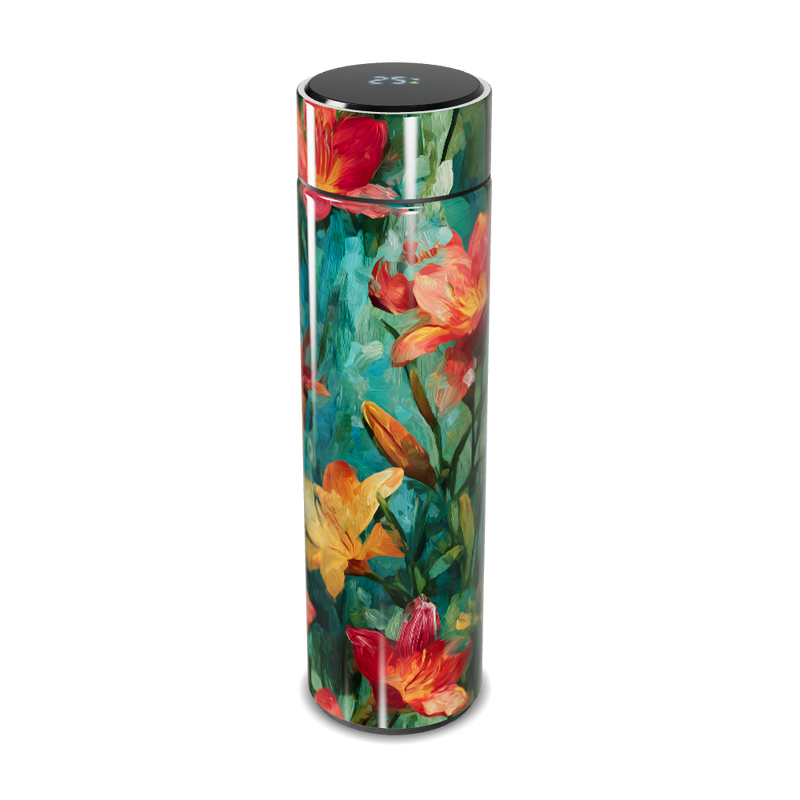 Garrafa Térmica Touch - Flores Coloridas