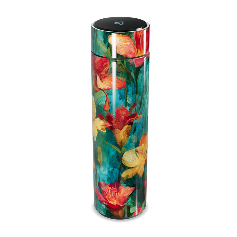 Garrafa Térmica Touch - Flores Coloridas