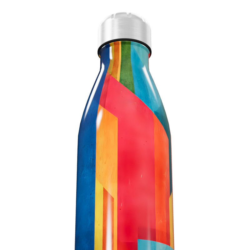 Garrafa Inox - Estampa Multicolorida