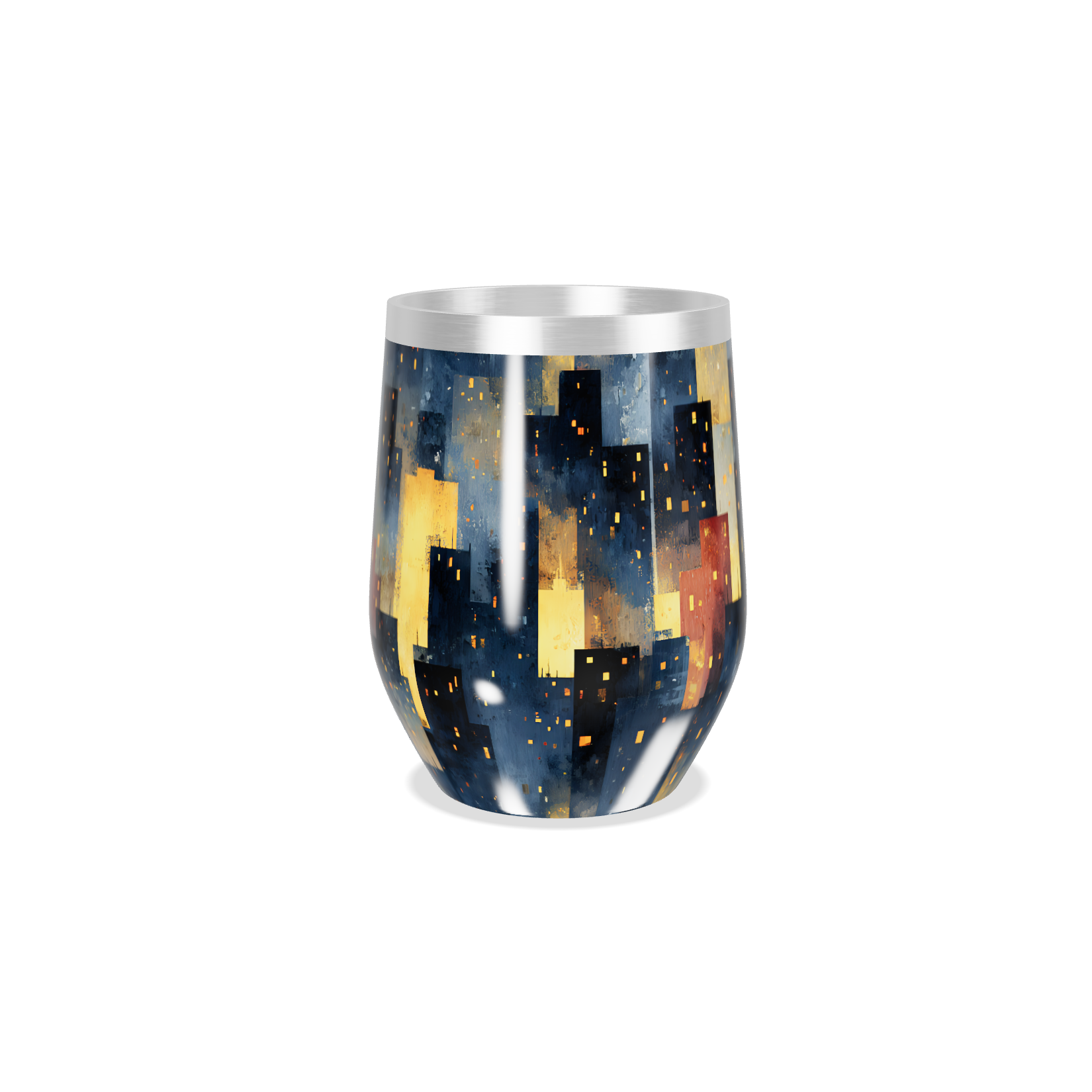 Copo Térmico Slim - Estampa Noturna Colorida