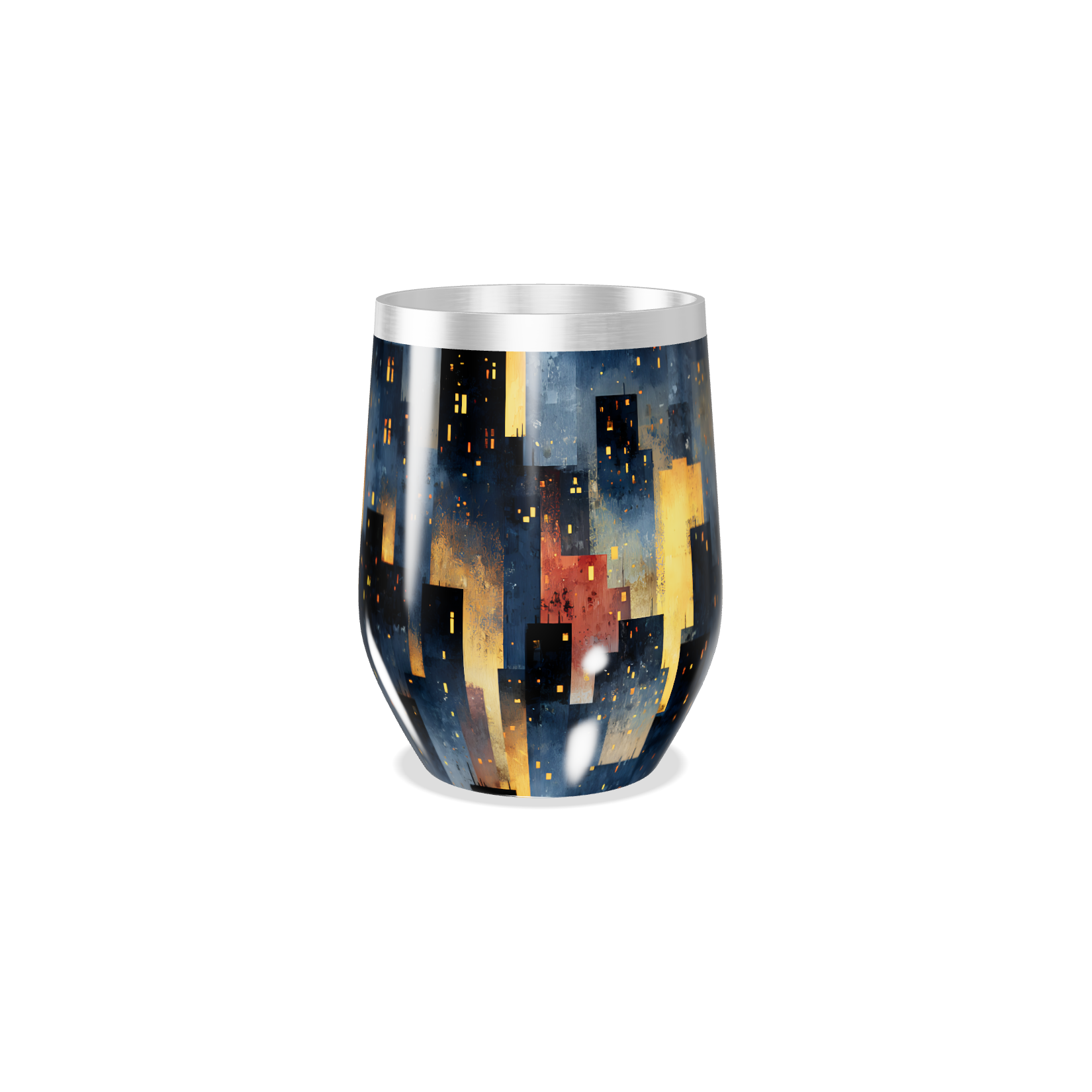 Copo Térmico Slim - Estampa Noturna Colorida