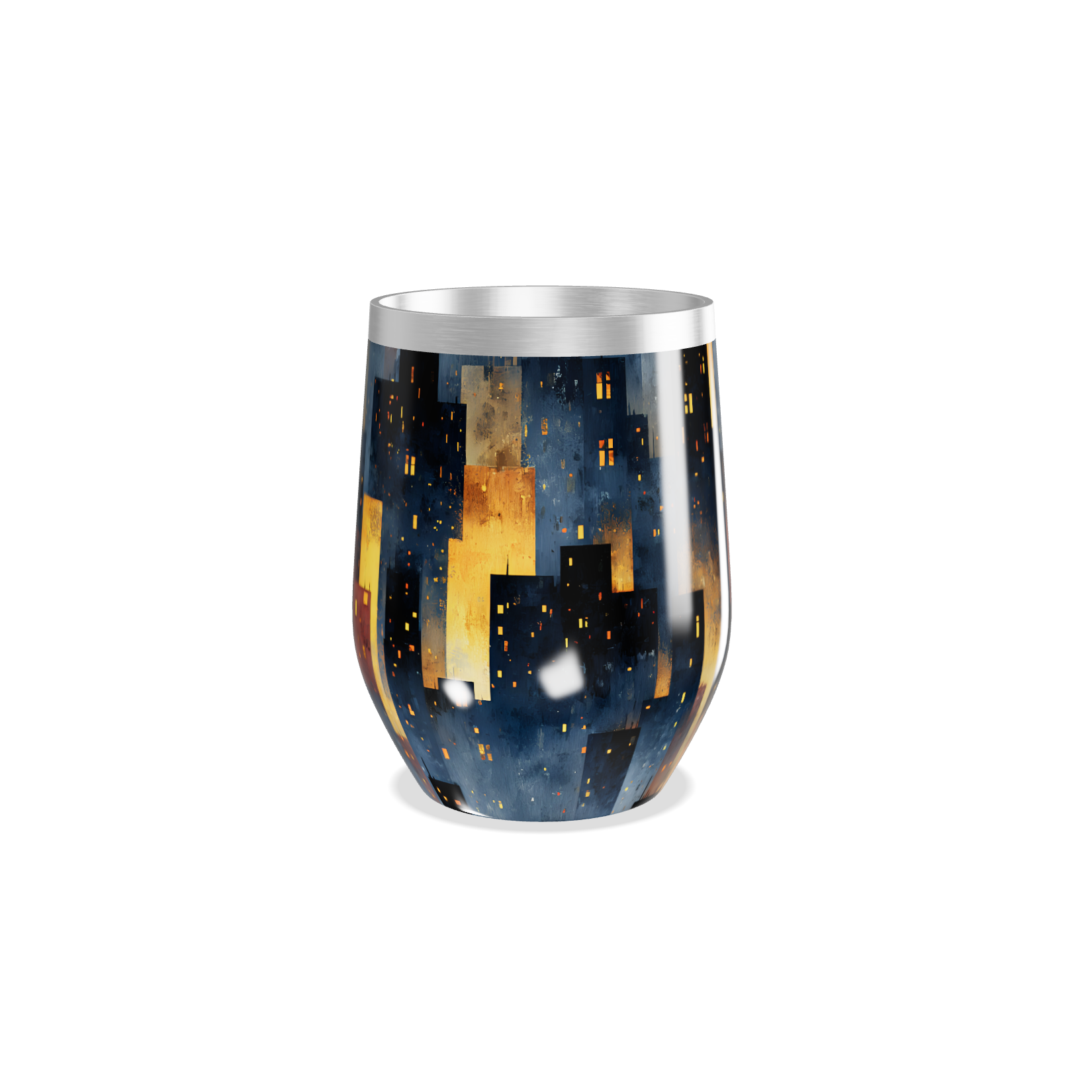 Copo Térmico Slim - Estampa Noturna Colorida