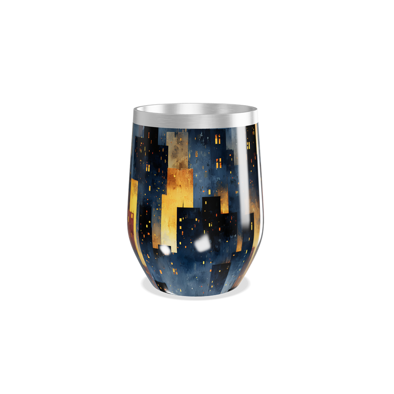 Copo Térmico Slim - Estampa Noturna Colorida