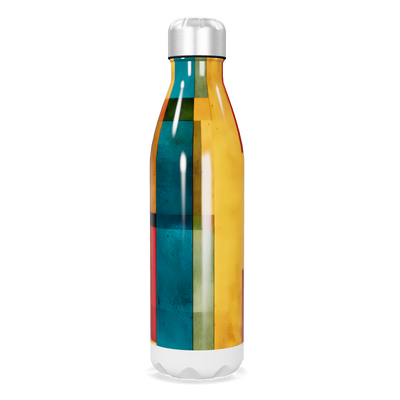 Garrafa Inox - Colorida com Estampa Geométrica