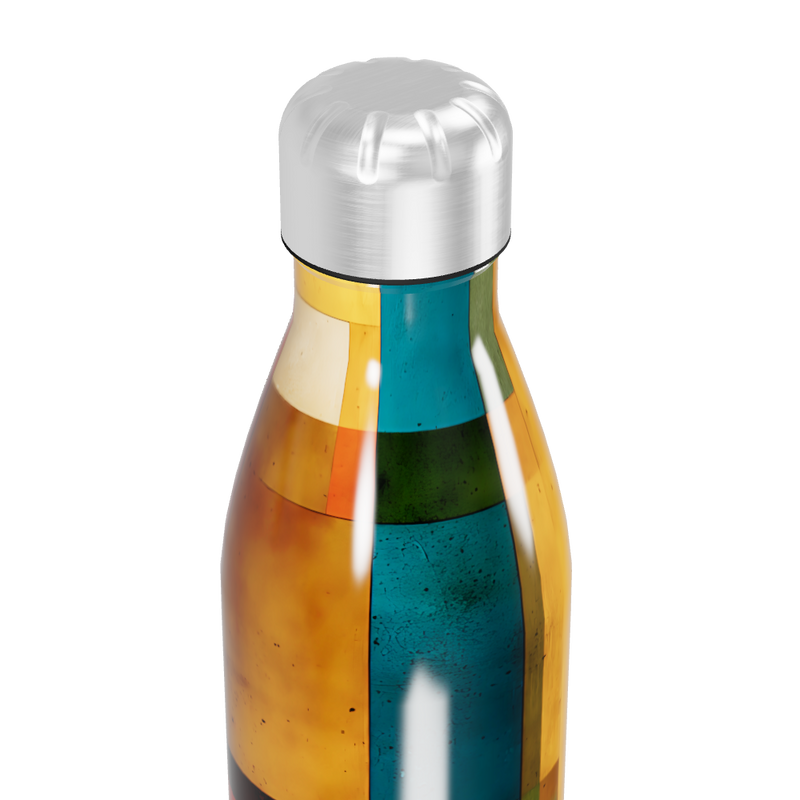 Garrafa Inox - Colorida com Estampa Geométrica