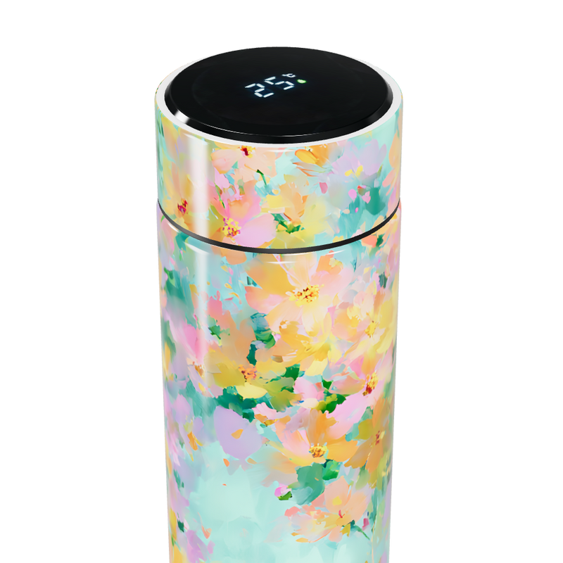 Garrafa Térmica Touch Floral Colorida