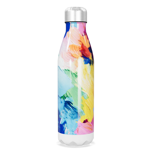 Garrafa Inox - Estampa Colorida Abstrata