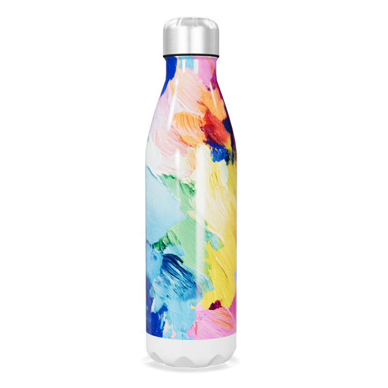 Garrafa Inox - Estampa Colorida Abstrata