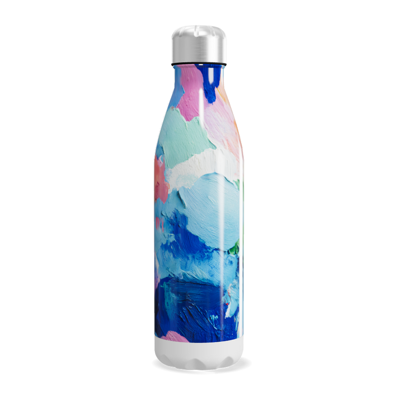 Garrafa Inox - Estampa Colorida Abstrata